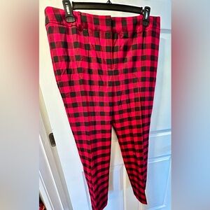 TALBOTS HAMPSHIRE ANKLE PANTS - BUFFALO PLAID Sz 16; NWT $10